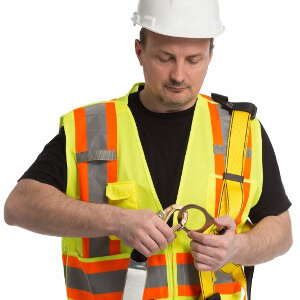 Worker using harness