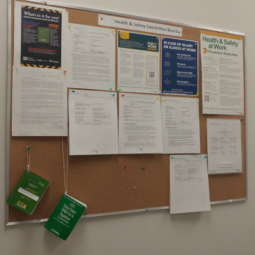 Example of a Health and Safety Bulletin Board
